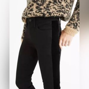 Madewell 9” High-Rise Skinny with Velvet Tuxedo Stripe